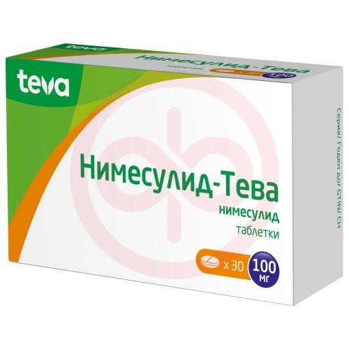Нимесулид-тева таблетки 100мг №30 Нимесулид-тева таблетки 100мг №30