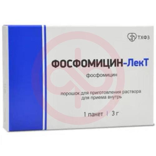 Фосфомицин-лект порошок для приготовления раствора для приема внутрь 3000мг 8000мг Фосфомицин-лект порошок для приготовления раствора для приема внутрь 3000мг 8000мг
