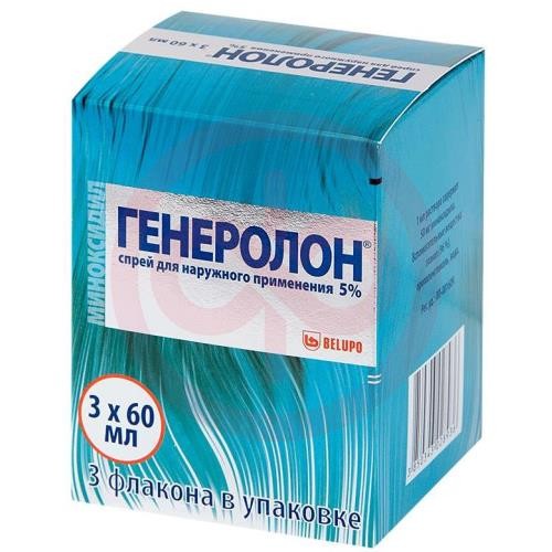 Генеролон спрей для наружного применения 5% 60мл №3 /в комплекте с мерными насосами - 2 шт. и насадками для распыления - 2 шт./ Генеролон спрей для наружного применения 5% 60мл №3 /в комплекте с мерными насосами - 2 шт. и насадками для распыления - 2 шт./