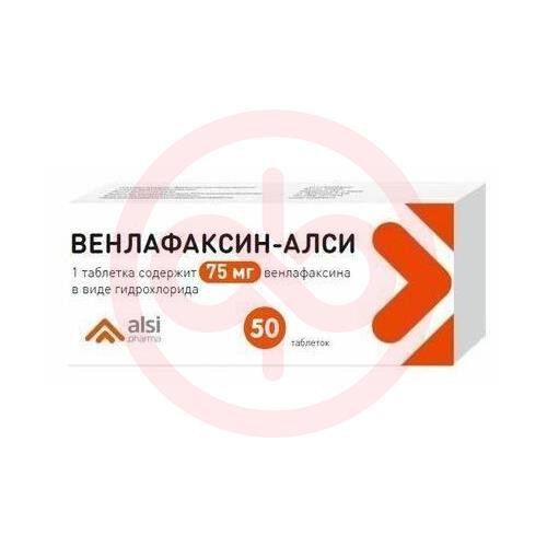 Венлафаксин-алси таблетки 75мг №50 Венлафаксин-алси таблетки 75мг №50