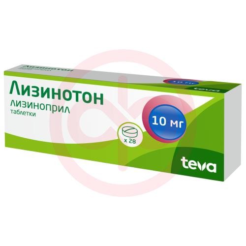 Лизинотон таблетки 10мг №28 Лизинотон таблетки 10мг №28