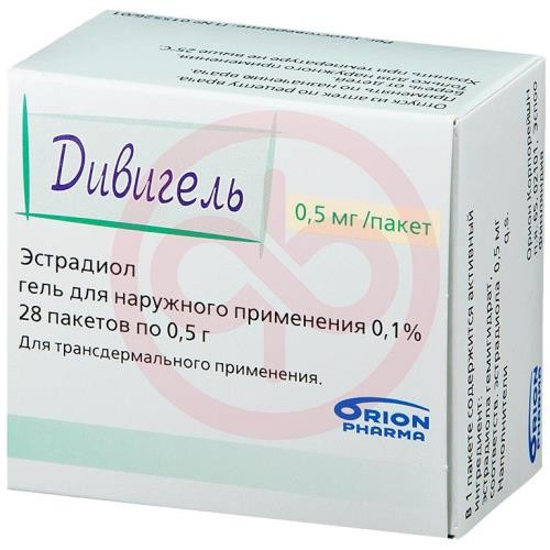 Дивигель гель трансдермальный 0.1% 0.5г №28 Дивигель гель трансдермальный 0.1% 0.5г №28