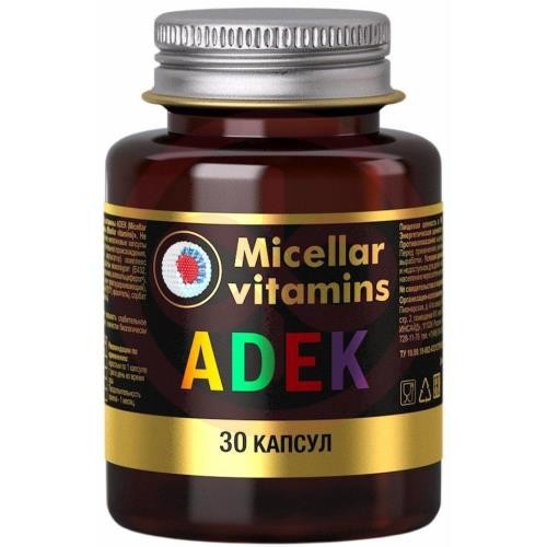 Мицеллярные витамины капсулы №30 adek Мицеллярные витамины капсулы №30 adek