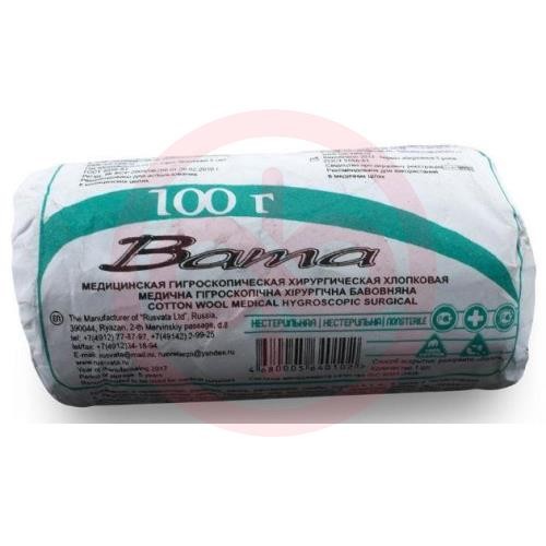 Русвата вата гигиеническая нестерильная 100г