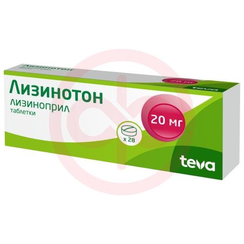 Лизинотон таблетки 20мг №28