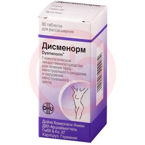 Дисменорм таблетки для рассасывания гомеопатические №80 Дисменорм таблетки для рассасывания гомеопатические №80