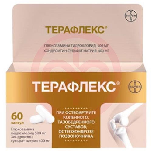 Терафлекс капсулы 500мг + 400мг №60 Терафлекс капсулы 500мг + 400мг №60