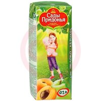Сады придонья сок 200мл. яблоко + абрикос мяк. 5 мес. +