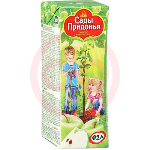 Сады придонья сок 200мл. яблоко прямого отжима (свежеотж.)