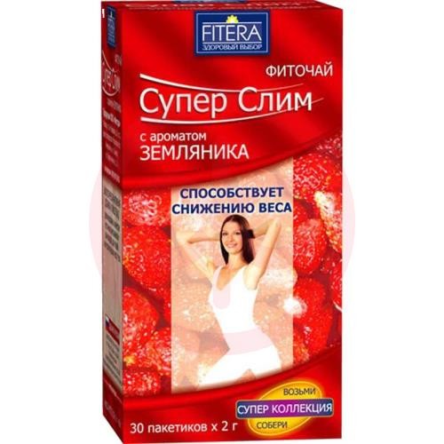 Супер слим фиточай 2г №30 земляника
