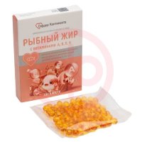 Сердце континента рыбный жир капсулы 330мг №100 с витаминами а,d,е,к