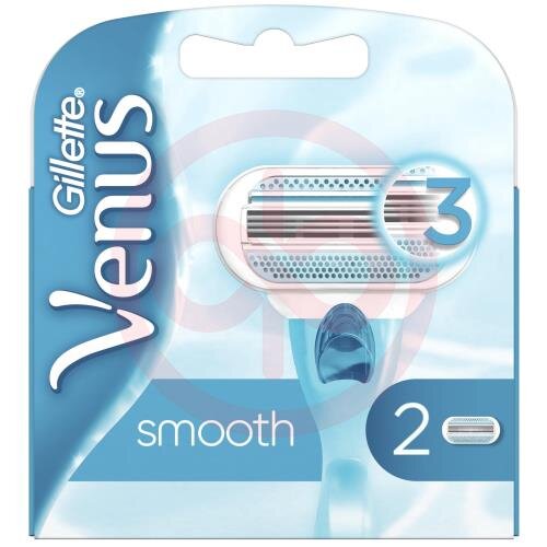 Жиллет венус смуф кассеты сменные для бритья №2