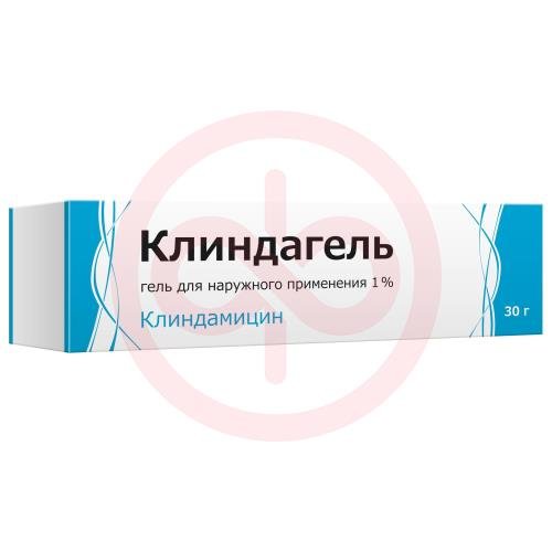 Клиндагель гель для наружного применения 1% 30г Клиндагель гель для наружного применения 1% 30г