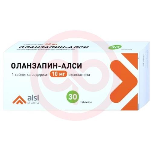 Оланзапин-алси таблетки 10мг №30