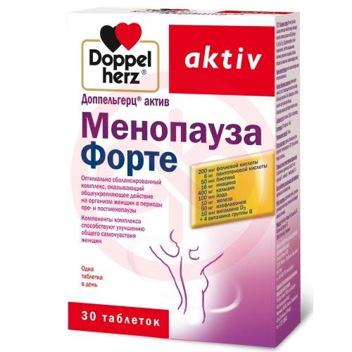 Доппельгерц актив менопауза форте таблетки №30
