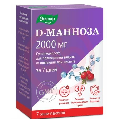 Эвалар д-манноза порошок 3,7г №7 суперкомплекс Эвалар д-манноза порошок 3,7г №7 суперкомплекс