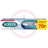 Корега крем для фиксации зубных протезов 70г экстра сильный нейтральный