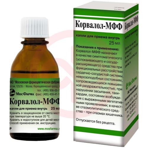 Корвалол-мфф капли для приема внутрь 25мл