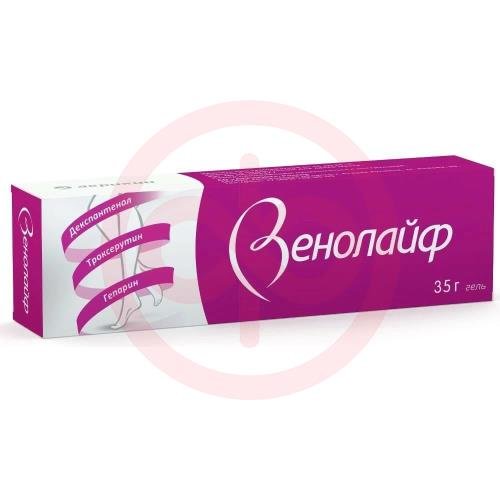 Венолайф гель для наружного применения 0,25% + 5% + 2% 35г Венолайф гель для наружного применения 0,25% + 5% + 2% 35г