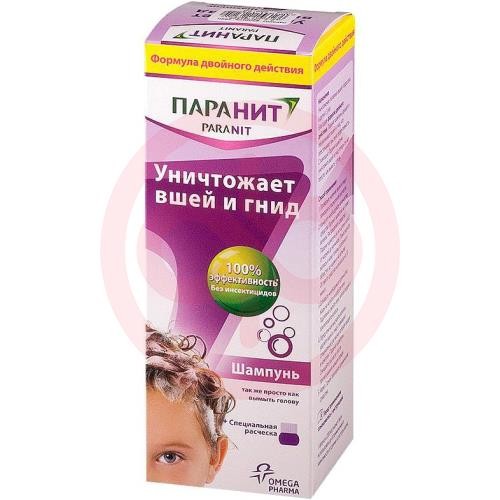 Паранит шампунь 200мл с расческой Паранит шампунь 200мл с расческой
