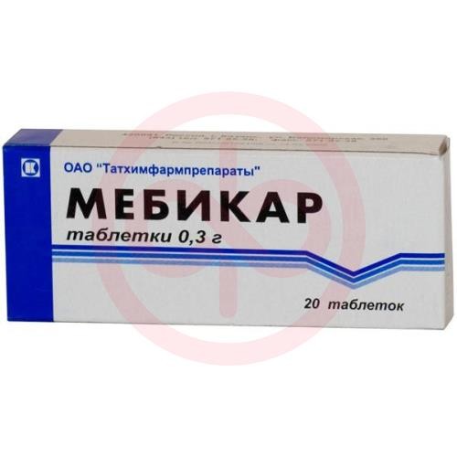 Мебикар таблетки 300мг №20 Мебикар таблетки 300мг №20
