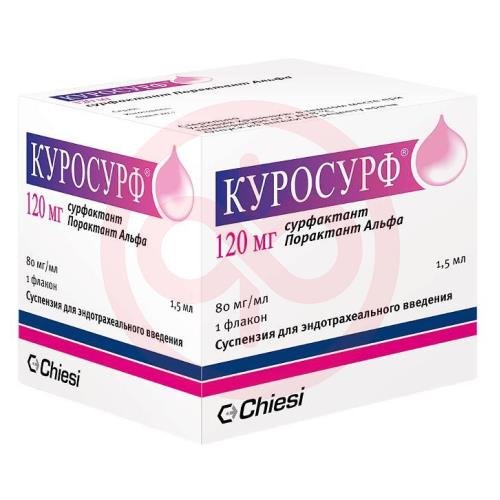 Куросурф суспензия для эндотрахеального введения 80мг/мл 1,5мл №1