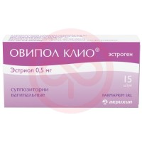 Овипол клио суппозитории вагинальные 0.5мг №15