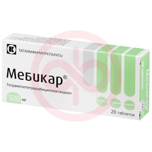 Мебикар таблетки 500мг №20 Мебикар таблетки 500мг №20