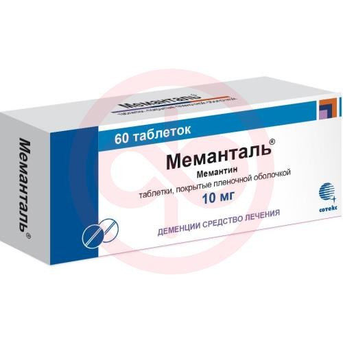Меманталь таблетки покрытые пленочной оболочкой 10мг №60 Меманталь таблетки покрытые пленочной оболочкой 10мг №60