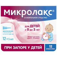Микролакс раствор для ректального введения 5мл №12