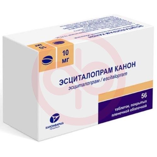Эсциталопрам канон таблетки покрытые пленочной оболочкой 10мг №56