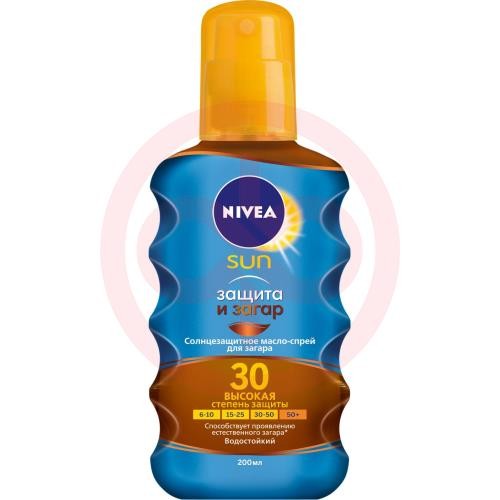 Нивея сан масло-спрей 200мл д/загара защита + загар spf30 /арт. 86038/ Нивея сан масло-спрей 200мл д/загара защита + загар spf30 /арт. 86038/