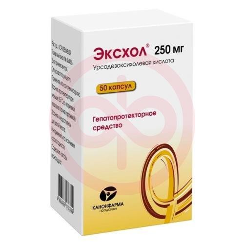 Эксхол капсулы 250мг №50 банка
