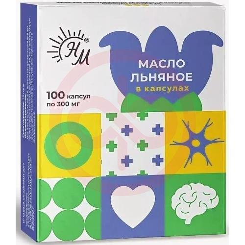 Солнат масло семян льна №100 капс. /натуральные масла/