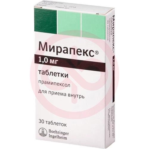 Мирапекс таблетки 1мг №30