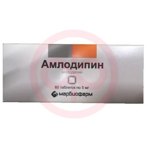 Амлодипин таблетки 5мг №60 Амлодипин таблетки 5мг №60