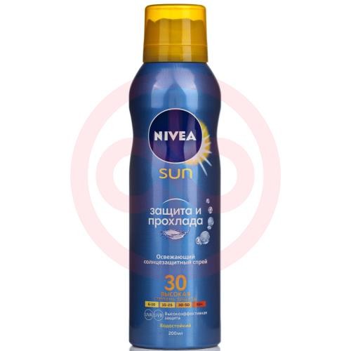 Нивея сан спрей для тела 200мл солнцезащит. защита и прохлада spf30