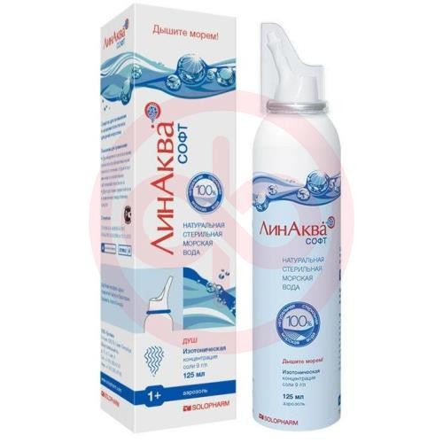Линаква софт средство для орошения и промывания слизистой полости носа 125мл с 2-мя насадками Линаква софт средство для орошения и промывания слизистой полости носа 125мл с 2-мя насадками