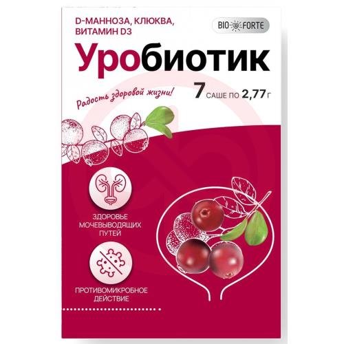 Биофорте уробиотик порошок №7 d-манноза с экстр клюквы Биофорте уробиотик порошок №7 d-манноза с экстр клюквы