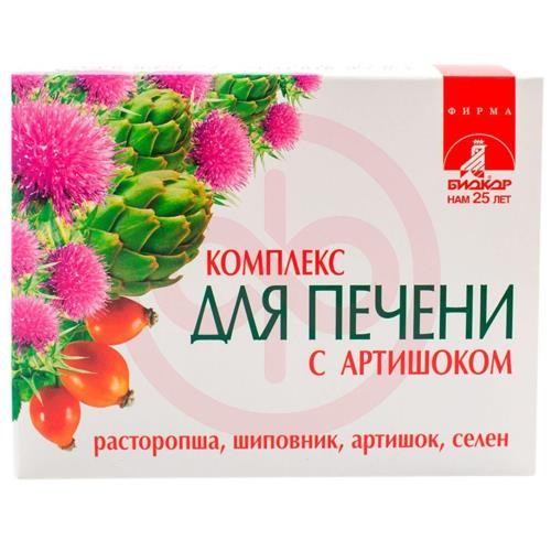 Биокор комплекс для печени таблетки 500мг №60 с артишоком Биокор комплекс для печени таблетки 500мг №60 с артишоком
