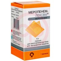 Меропенем-лексвм порошок для приготовления раствора для внутривенного введения 1000мг №1