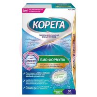 Корега био формула таблетки для чистки зубных протезов №30