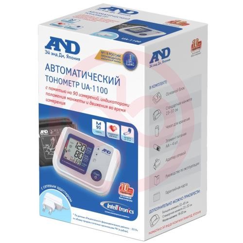Эй энд ди тонометр ua 1100 автоматич. цифровой интеллект. управлен. + адаптер Эй энд ди тонометр ua 1100 автоматич. цифровой интеллект. управлен. + адаптер