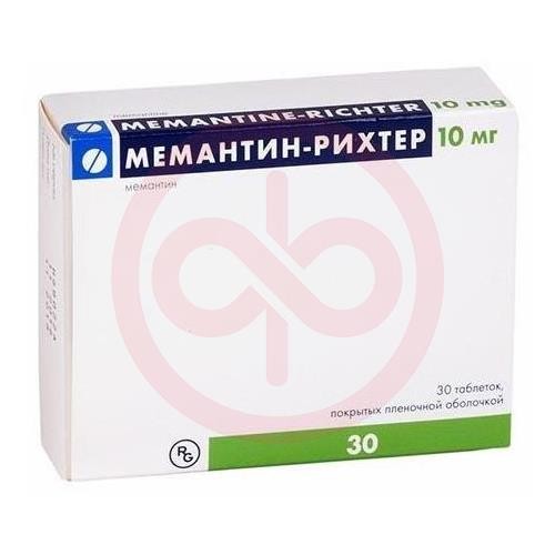 Мемантин-риxтер таблетки покрытые пленочной оболочкой 10мг №30