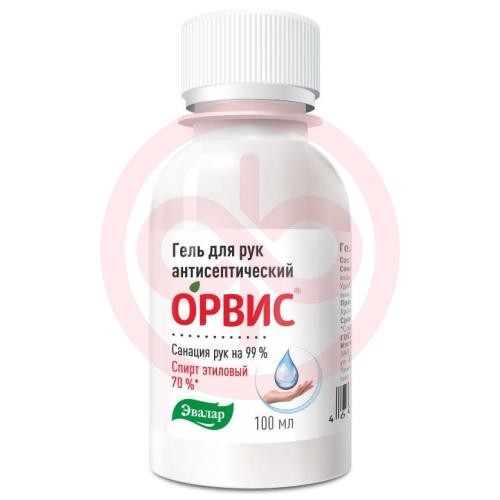 Эвалар орвис гель для рук антисептический 100мл Эвалар орвис гель для рук антисептический 100мл
