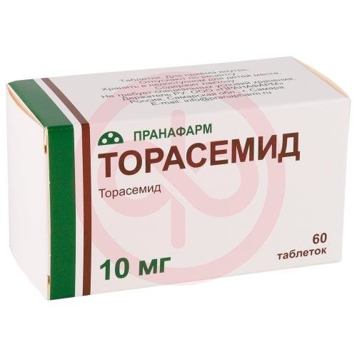 Торасемид таблетки 10мг №60 Торасемид таблетки 10мг №60