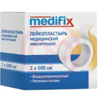 Медификс лейкопластырь медицинский фиксирующий 2х500см неткан белый