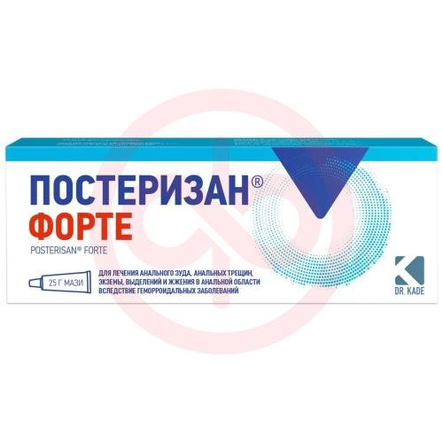 Постеризан форте мазь для ректального и наружного применения 25г в комплекте с аппликатором Постеризан форте мазь для ректального и наружного применения 25г в комплекте с аппликатором