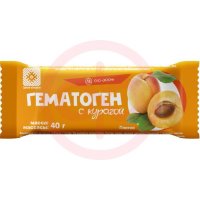 Гематоген плитка 40г с курагой /экзон/