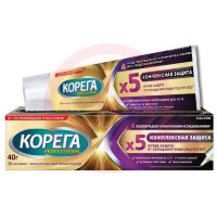 Корега проф крем для фиксации зубных протезов 40г комплексная защита